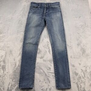 John Elliott Denim Jeans Men's 30 Blue Made in Japan Button Fly Distressed